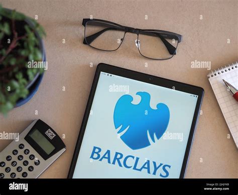 In this photo illustration, Barclays plc logo seen displayed on a ...