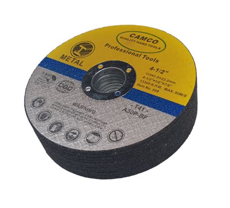 Camco Pack Of 10 Cutting Disc Steel Standard 115mm X 3mm X 22 2mm Shop Today Get It