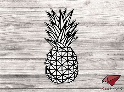 Pineapple Laser Cut Svg Dxf Files Cnc Files For Wood Wall Etsy