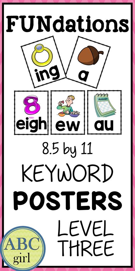 Fundations Basic Keywords Chart Printable