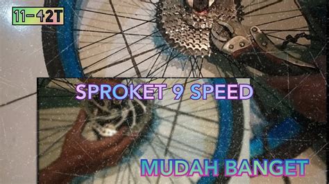 BMX RASA SELI CARA MEMASANG SPROKET 9 SPEED 11 42T OXO BMX RASA SELI