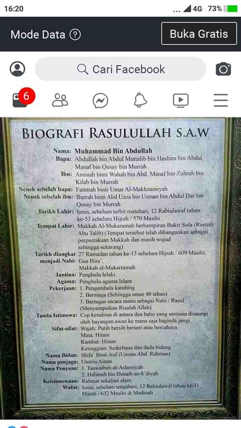 biodata nabi muhammad saw lengkap - Dian Thorn