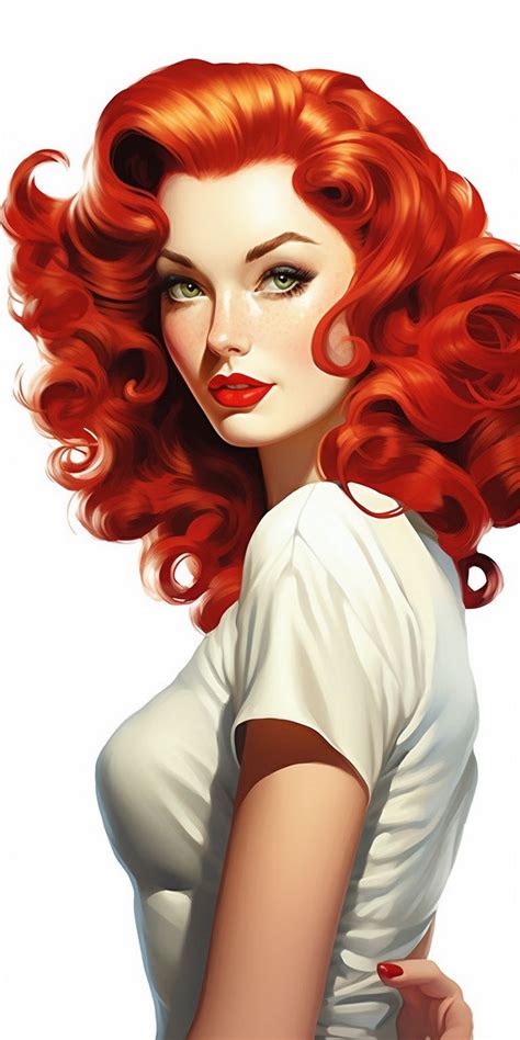 Pin On Tablero Etc Etc 3 Redhead Art Pin Up Girls Pin Up Drawings