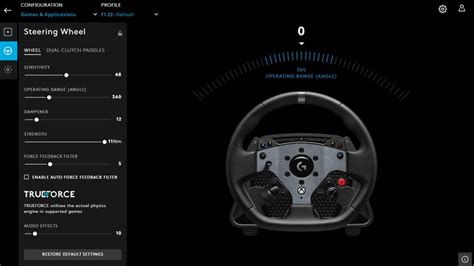 F1 22 Best Logitech Pro Racing Wheel Force Feedback Settings