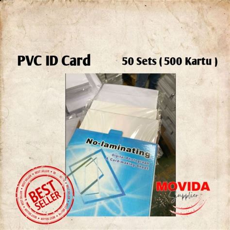 Jual PVC Sheet ID Card Kertas PVC ID Card Bahan ID Card Isi 50