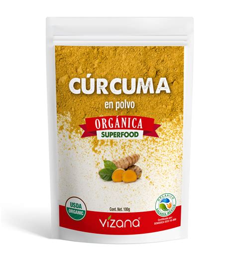 Curcuma Longa En Polvo Organica Vizana Nutrition 60g Mi Tienda Vizana