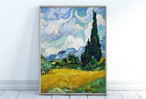 Vincent Van Gogh Wheat Field Printable Famous Art Print. - Etsy