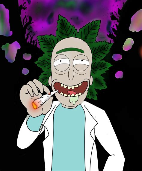 Look I Drew Weed Rick Rgrowbuddy