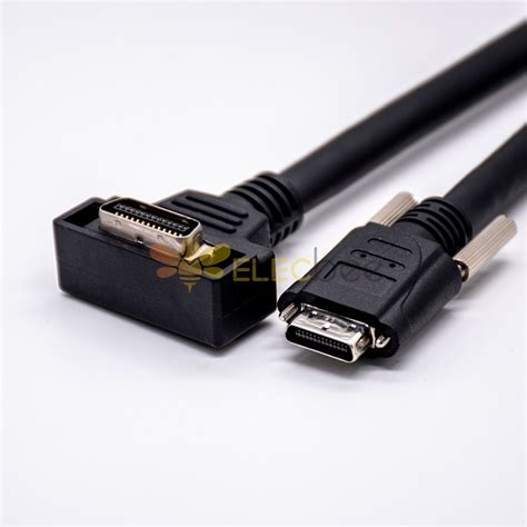 Vhdci Male Pin Right Angle To Scsi Male Pin Straight Cable