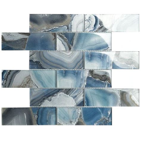 Alyssa Elegance Stone Mosaic N Agate Blue