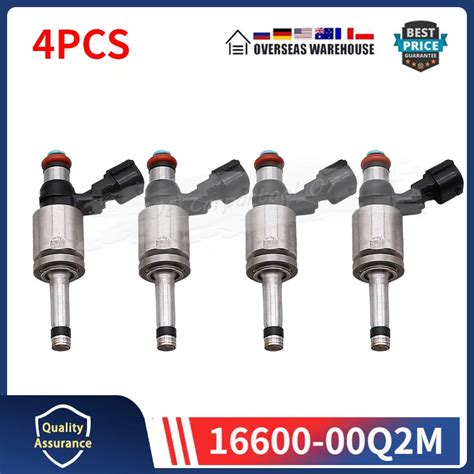 4PCS Fuel Injectors 16600 00Q2M For Renault Nissan JUKE QASHQAI HRA2DDT