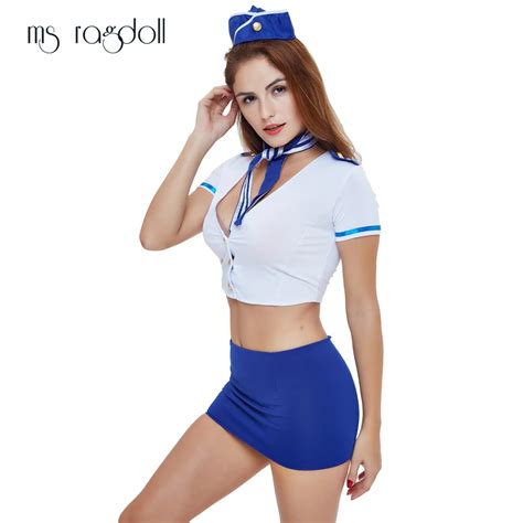 Sexy Lingerie Conjunto Uniforme Hot Mulheres Sexy Lingerie Cosplay Air