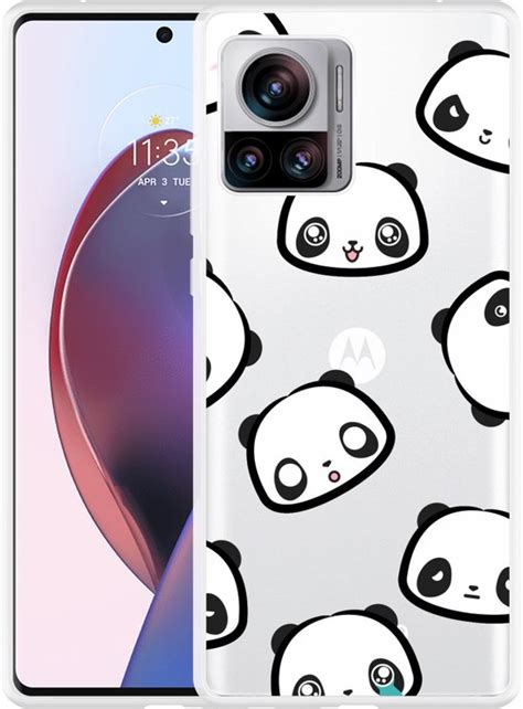 Cazy Hoesje Geschikt Voor Motorola Edge Ultra Panda Emotions Bol