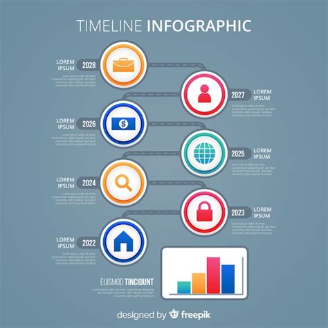 Plantilla De Infografia Creativa Colorida Linea De Tiempo Vector Gratis