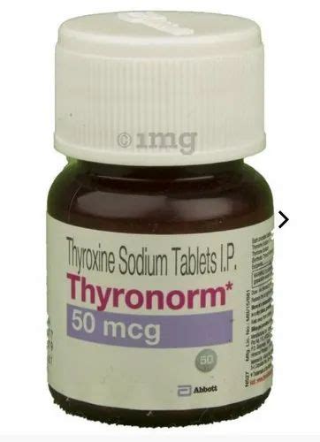 50mcg Thyroxine Sodium Tablets At Rs 10246bottle New Items In