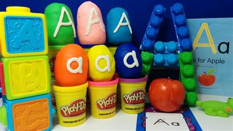 The Letter A With Abc Surprise Eggs A Is For Apple Alligator Anna