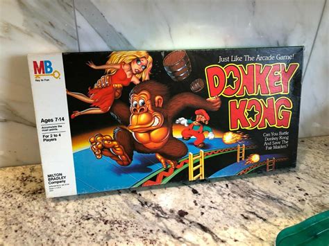 VTG 1982 Donkey Kong Board Game MILTON BRADLEY Incomplete Game ...