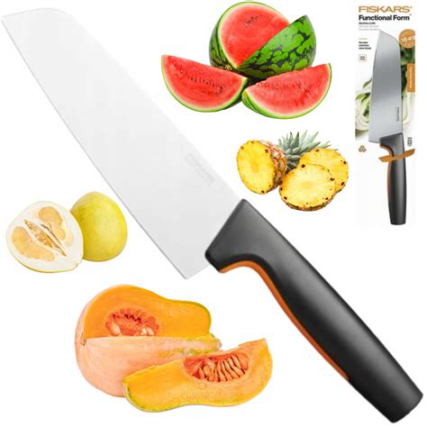 NÓŻ AZJATYCKI SANTOKU DO SIEKANIA FISKARS 16CM 1057536 Cena Opinie