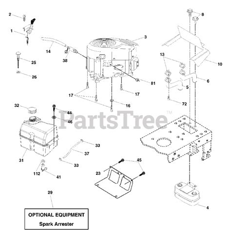 Poulan Pro Pd 20h42st A Poulan Pro Lawn Tractor 2003 Engine Parts Lookup With Diagrams