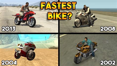 Gta Evolution Of Fastest Bikes Gta Gta Gta San Andreas Gta