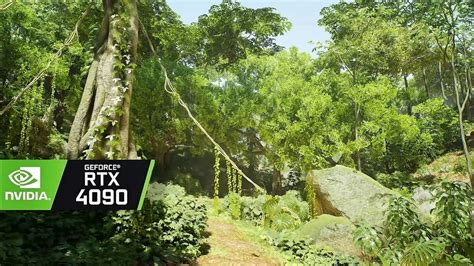 Rtx4090 Virtual Forest Walk Unreal Engine 5 Ultra Realistic Jungle Forest Demo 4k 60fps Youtube