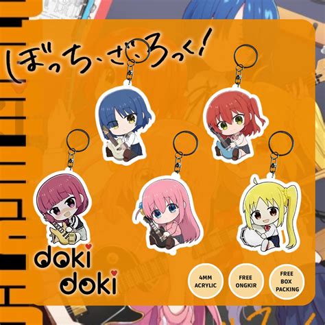 Jual Gantungan Kunci Keychain Anime Bocchi The Rock Shopee Indonesia