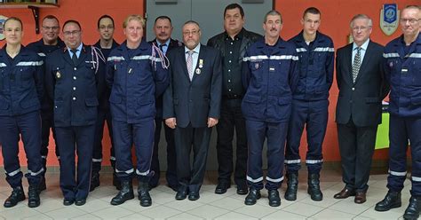 Herrlisheim Sapeurs pompiers Herrlisheim Ils ont fêté leur patronne