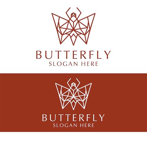 Schmetterling Logo Design Symbol Vorlage Premium Vektor