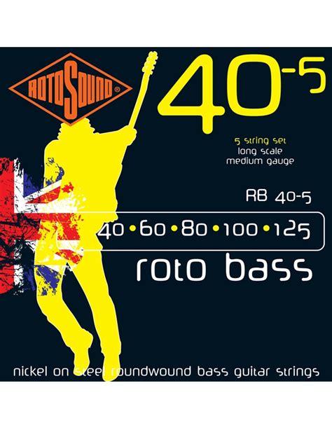 Rotosound Nickel Round Wound Rb40 5 The Great British Bass Lounge