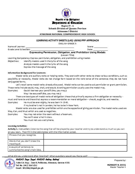 Express-permission-obligation-and-prohibition - Department of Education