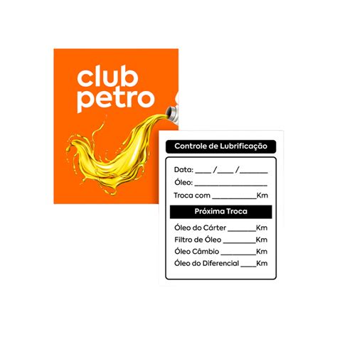 Etiquetas Para Troca de Óleo Loja ClubPetro