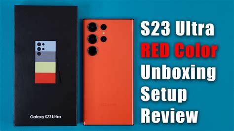 Samsung Galaxy S23 Ultra Exclusive Red Color Unboxing Full Setup And Review Youtube