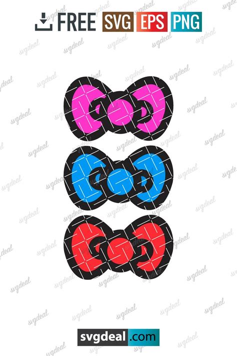 Free Hello Kitty Bow Svg - SVGDeal.com