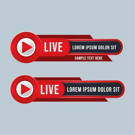 Premium Vector Editable Modern Lower Third Banner Header Title Set