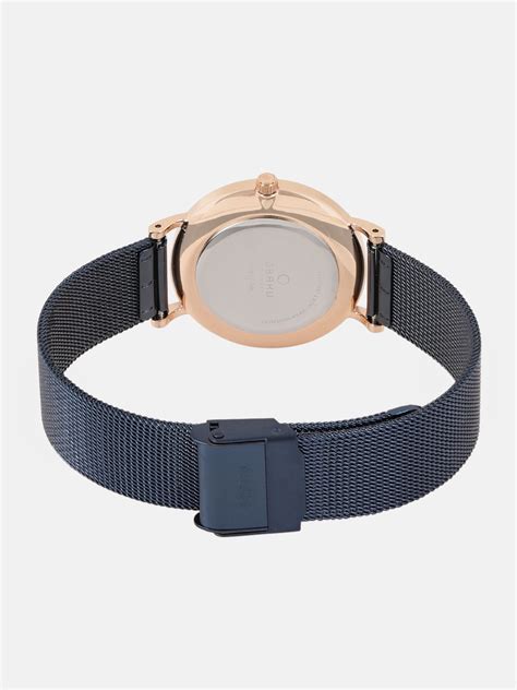 Buy Obaku Mark Lille Ocean Blue Round Dial Women S Watch V197LXVLML