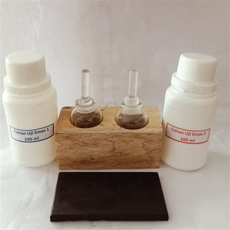 Jual Botol Uji Set Plus Cairan Uji Emas Dan Batu Uji Ukuran