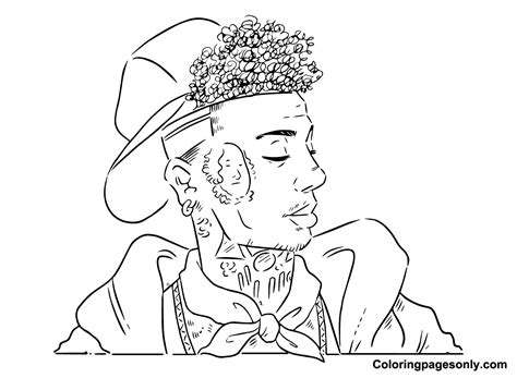 21 Blueface Coloring Pages - ColoringPagesOnly.com