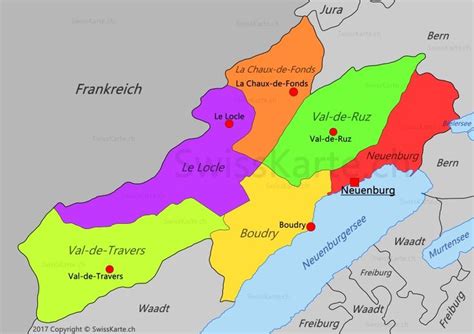 Karte Kanton Neuenburg Karten Schweiz Alpen