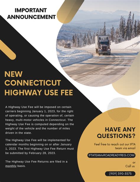 NEW CONNECTICUT HIGHWAY USE TAX Road Ready Registration