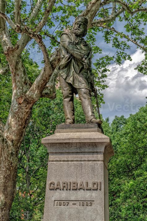 Garibaldi Statue In Washington Square New York Stock Photo At