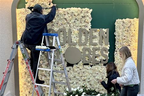 Imágenes Previas A La 81ª Edición De Los Globos De Oro Que Se Realiza