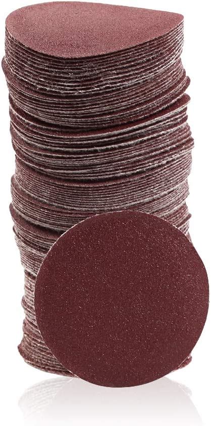 SPEEDWOX 100pc 2 Inch Sanding Discs Hook And Loop Sandpaper 120 Grit