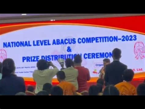 National Level Abacus Competition 2023 YouTube