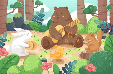 Forest animals illustration image_picture free download 401715762_lovepik.com