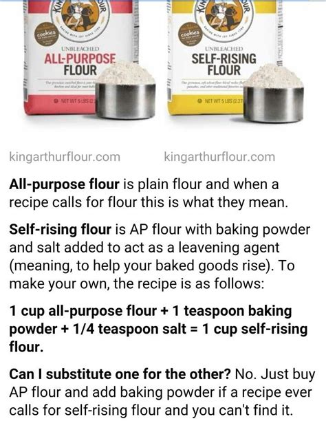 All Purpose Flour vs Self Rising Flour | All purpose flour recipes, Self rising flour, Bread machine