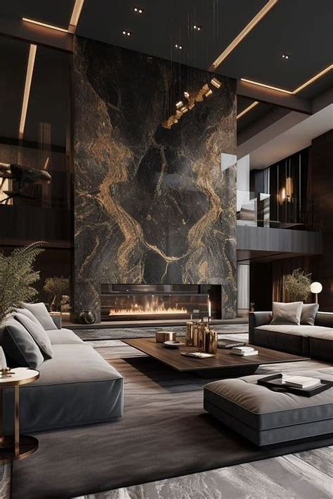 Pin By Christine Duval On L Int Rieur Luxury Living Room Dark