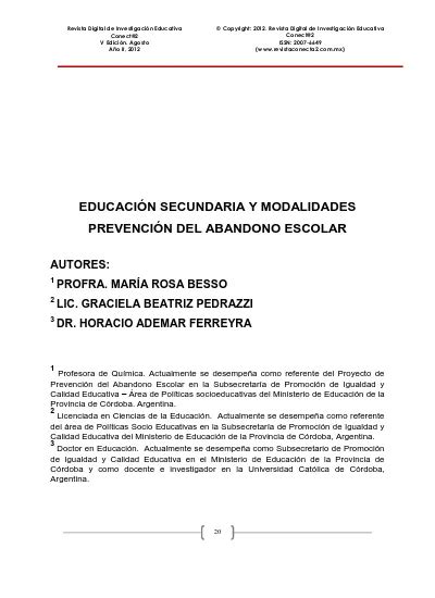 Pdf Superior Autopercepci N De Los J Venes Sobre El Abandono Escolar En