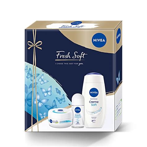 Set Cadou Nivea Fresh Soft Crema De Corp Nivea Creme Soft 100 Ml