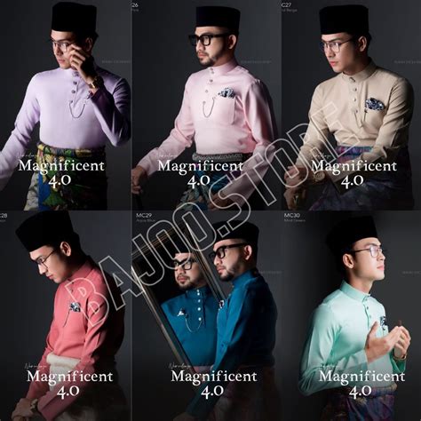 Ready Stock Baju Melayu Magnificent 4 0 Elrah Exclusive Slim Fit