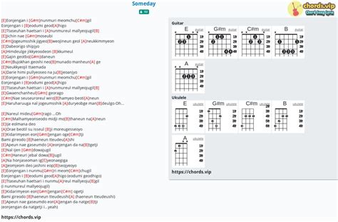 Chord: Someday - tab, song lyric, sheet, guitar, ukulele | chords.vip